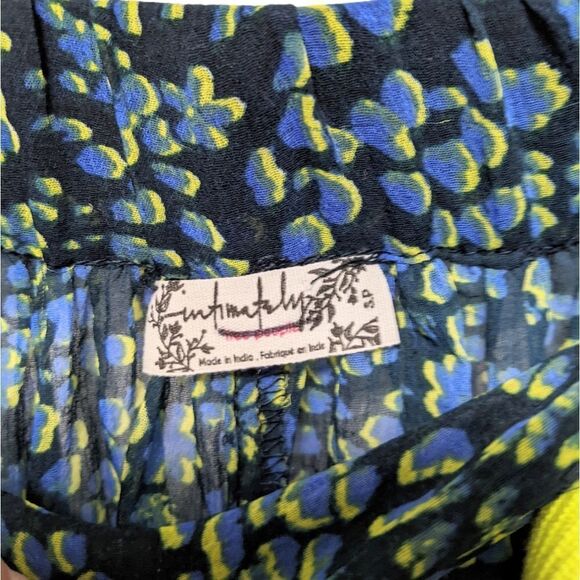 NWOT FREE PEOPLE Sleepin In Printed Chiffon Wide-Leg Pants S - Picture 5 of 11